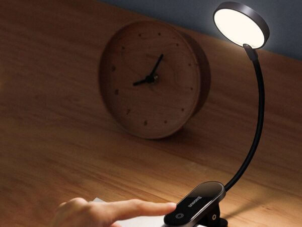 چراغ مطالعه گیره دار بیسوس Baseus Comfort Reading DGRAD-0G Mini Clip Lamp